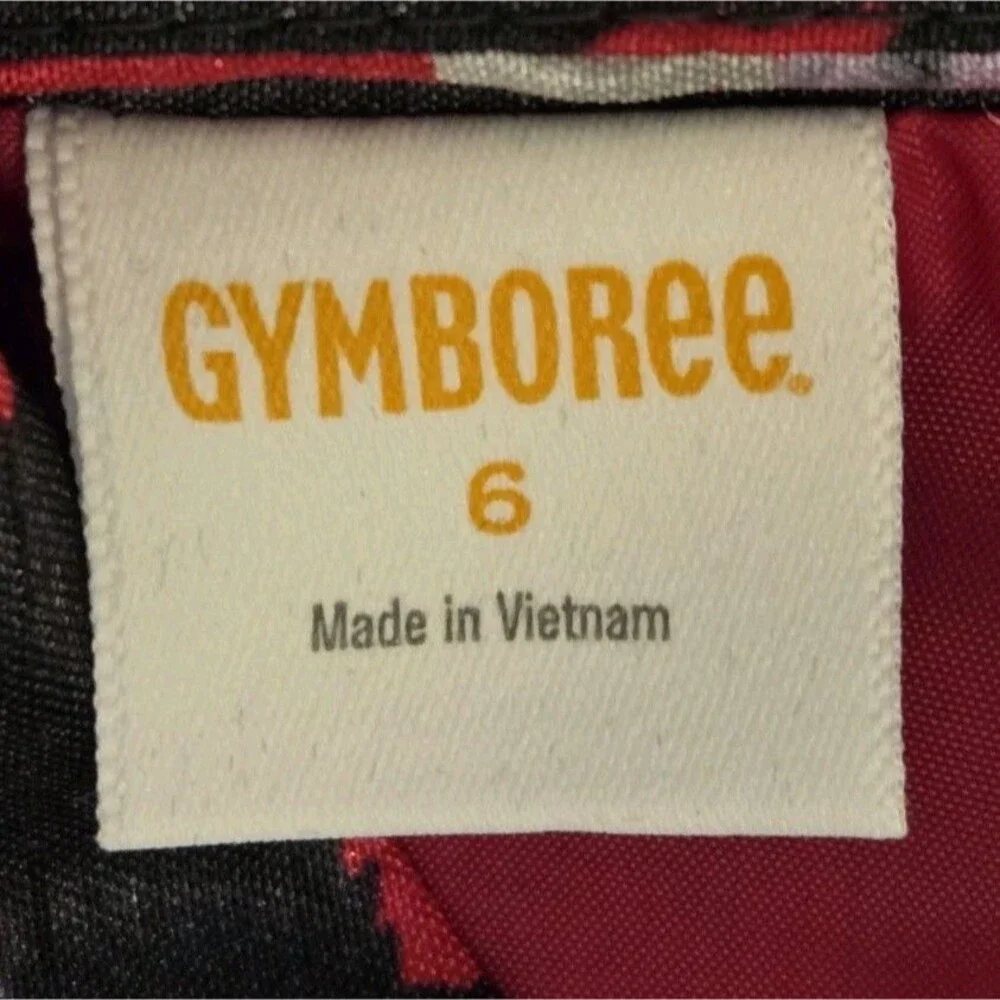 Dressed Up By Gymboree Girl’s Black w/Pink & Purple Flowers - Size 6
